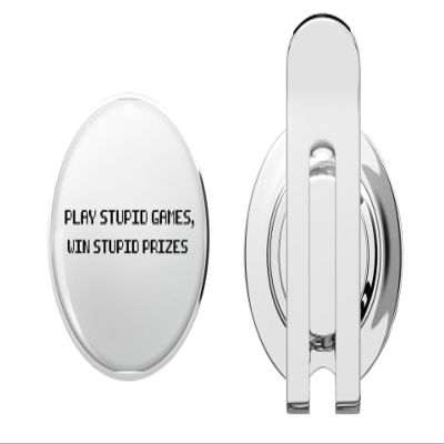 1080 Graphics Funny Saying Play Stupid Games Win Stupid prizes Golf Hat Clip with Magnetic Ball Marker  Durable Metal Accessory for Golfers