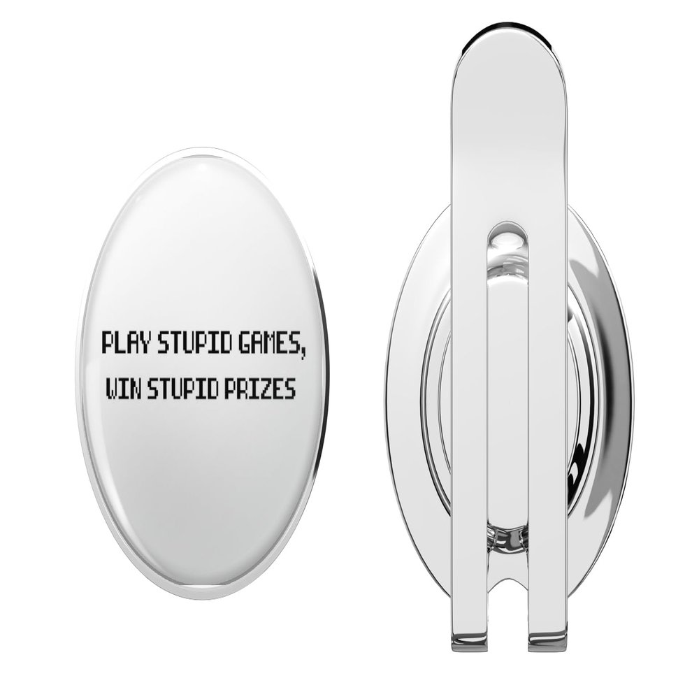 1080 Graphics Funny Saying Play Stupid Games Win Stupid prizes Golf Hat Clip with Magnetic Ball Marker  Durable Metal Accessory for Golfers