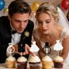 12 Pcs Bridal Shower Cupcake Toppers Glitter Wedding Dress Suit Ring Cupcake Picks for Bridal Shower Wedding Engagement Party Cupcake Decoration Supplies view 2
