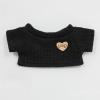 Knit Doll Clothes Set for 17cm Stuffed Animals, Cozy Sweater & Shorts Outfit for Koala Bear Plush Toys (Doll Not Included) (15Cm Warm Diary Sweater - Black) view 1