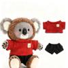Knit Doll Clothes Set for 17cm Stuffed Animals, Cozy Sweater & Shorts Outfit for Koala Bear Plush Toys (Doll Not Included) (15Cm Warm Diary Sweater - Black) view 2