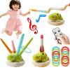 3 in 1 Dinosaur Rocket Launcher for Kids, Dinosaur Rocket Launcher Kids Jumping Toy,Musical Jump and Toss with Remote Control,Outside Toy (Dino-Charge) view 1