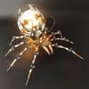 3D Metal Insect Puzzle for Adults to Build, Mechanical Steampunk Spider Desk Lamp DIY Assembly Model, Creative Desktop Decor & Gift (512 Pieces) view 2