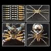 3D Metal Insect Puzzle for Adults to Build, Mechanical Steampunk Spider Desk Lamp DIY Assembly Model, Creative Desktop Decor & Gift (512 Pieces) view 4
