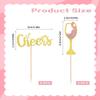 12 Pcs Cheers and Beer Cupcake Toppers Rose Gold Glitter Beer Mug Bottle Cupcake Picks for Birthday Cheers Men's and Women's Gathering Party Decorations Supplies view 4