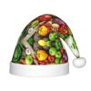 DRTGEDS Fresh Fruits And Vegetables Christmas Hat For Kids, Multi-Use Santa Hat For Parties And Festive Events view 1