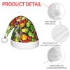 DRTGEDS Fresh Fruits And Vegetables Christmas Hat For Kids, Multi-Use Santa Hat For Parties And Festive Events view 4