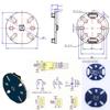 12V 24V 36V 4015 BLDC Brushless DC Motor, Hollow Shaft External Rotor Small Motors with AS5600/MT6701 Magnet Encoder, High Torque Low Speed for Robot Joints Gimbal Robotic Arm Car (Motor+MT6701) view 3