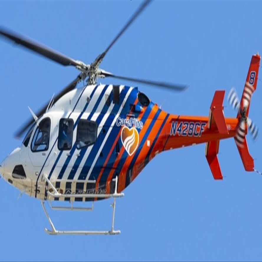 600 Size B429 RC Helicopter Scale Fuselage -White Blue Red Painting KIT Version