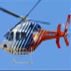 600 Size B429 RC Helicopter Scale Fuselage -White Blue Red Painting KIT Version view 1