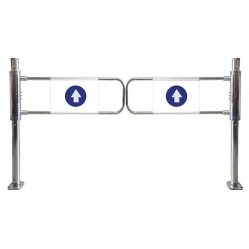 Automatic Closing Swing Gate - Durable 1-Way Safety Door for Pedestrian Access in Libraries & Stores - Secure & Convenient Entrance Gate (140x100 cm)