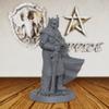 Fantasy Unpainted Tabletop Miniatures for TTRPG - 32mm Scale DND Minis Figurine for Dungeon Masters, Skeletal Warrior Miniature Game RPG Accessory - 5.4cm Undead Lord (AS307) view 2