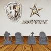 28mm Scale Fantasy DND Minis, Haunted Graveyard Ambush Scenery - 4pc Unpainted Resin Tombstone Mimics for Tabletop RPG Game, Gothic Horror Dungeon Masters RPG Accessory(AS705) view 4