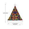 DRTGEDS Flower Stained Glass Christmas Hat For Kids, Multi-Use Santa Hat For Parties And Festive Events view 3