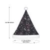 DRTGEDS Purple Black Goth Spooky Christmas Hat For Kids, Multi-Use Santa Hat For Parties And Festive Events view 3
