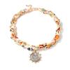Bohemian Ribbon Chain Alloy Pendant Necklace,golden,47+7cm view 1