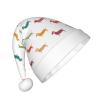 DRTGEDS Cute Dachshound Dogs Christmas Hat For Kids, Multi-Use Santa Hat For Parties And Festive Events view 2