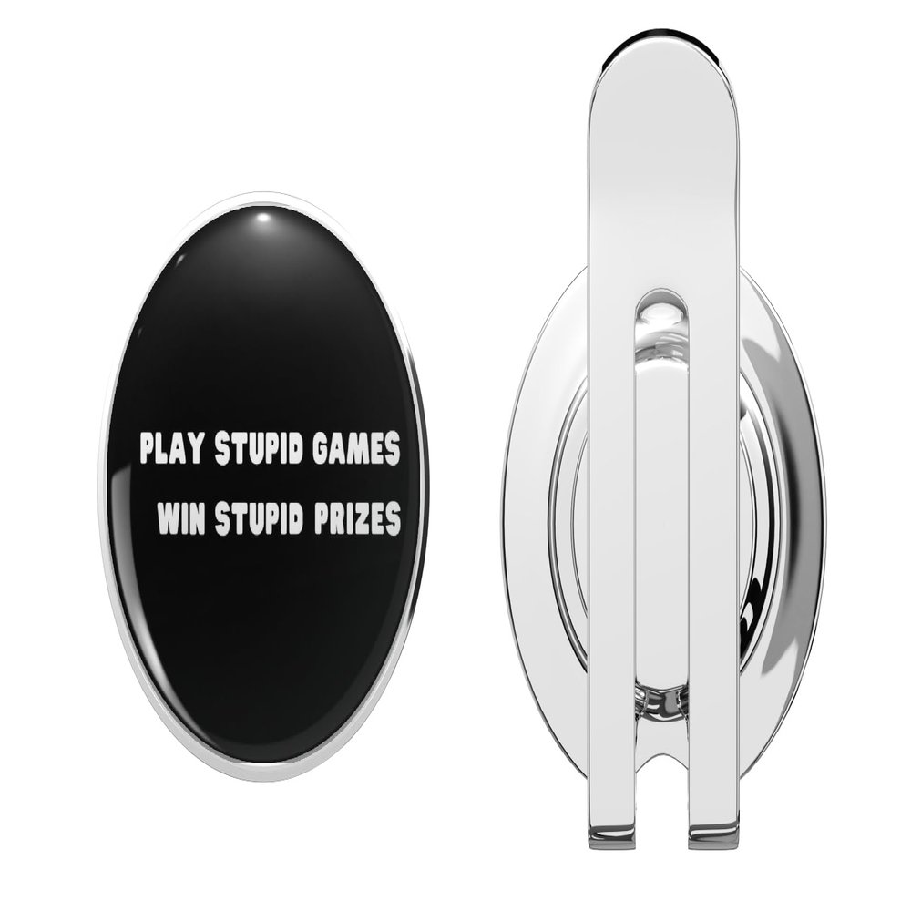 1080 Graphics Play Stupid Games Win Stupid Prizes. Golf Hat Clip with Magnetic Ball Marker  Durable Metal Accessory for Golfers