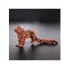3D Animals 3-d Printed Stuff Snow Leopard for Home Office Executive Desk Decoration Wildlife Enthusiasts Gifts-Brown||16cm/6.3in view 1