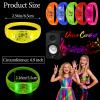 32 PCS Sound Activated LED Glow Bracelets Light Up bracelets for Kids Glow in The Dark Party Bracelets Favors Supplies for Concerts, Rave Accessories, Christmas, Music Festival (32, Red,Blue,Yellow,Green,Pink,Orange,Purple,White) view 3