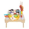 Aqur2020 Wooden Barbecue Kitchen Toy Set for Toddlers, Educational Playset with 45 Accessories, Rubber Wood Material, 10.8x30x22cm, Ages 3+ view 4