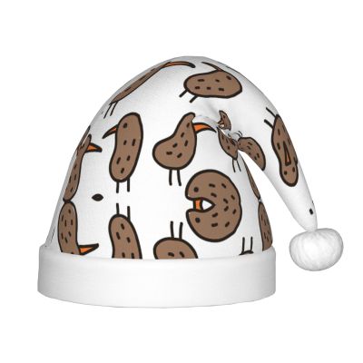 DRTGEDS Kiwi Birds Cute Christmas Hat For Kids, Multi-Use Santa Hat For Parties And Festive Events