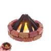 1:12 Bonfire Miniature LED Bonfire Decor,Fake Campfire Led Campfire Light Decorative,Simulation LED B-Onfire Mini Outdoor Model Ornament,for Mini House Christmas Decoration Xmas Gift view 1