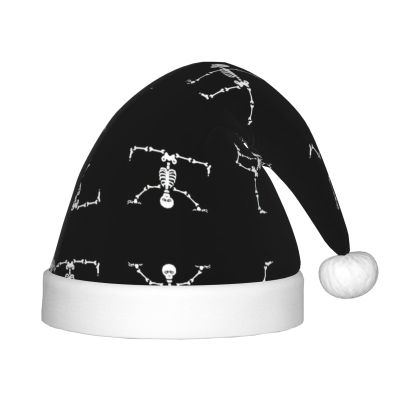 DRTGEDS Skull Yoga Christmas Hat For Kids, Multi-Use Santa Hat For Parties And Festive Events