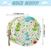 PYBUG Dragons Round Pacifier Storage Case, Polyester & TPU Lined with Hook Buckle, Pacifier Container Box for Baby, Fashion Pacifier Case for Mom Bag, Stroller, Travel view 3