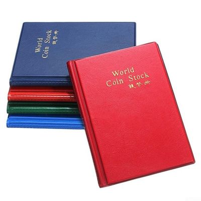CashMuch 120 Pocket Coin Collection Album for Storing and Displaying Pennies, 10 for Pages with 12 Pockets Each, Portable Storage Book