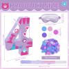 Cat Number 4 Piata, 15.75" x 11" x 2.76" Kitten Piata Birthday Party Decorations Includes Wooden Stick, Blindfold and Confetti for Cat Theme 4th Birthday Party Supplies view 2