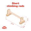 Kids Monkey Bars  Set of Climbing Rods, Indoor Wall-Mounted Monkey Bars for Kids, Wooden Climbing Handles for Home Gym, Montessori Playroom, Made in Ukraine (Short Climbing Rods) view 3