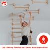 Kids Monkey Bars  Set of Climbing Rods, Indoor Wall-Mounted Monkey Bars for Kids, Wooden Climbing Handles for Home Gym, Montessori Playroom, Made in Ukraine (Short Climbing Rods) view 4
