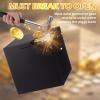 Acellegic Large Piggy Bank for Adult 12 Inch Metal Big Piggy Bank XL Must Break to Open Money Saving Safe Box for Money Cash Coins(Black) view 4