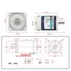 12V 24V 60W NMRV30 DC Worm Gear Motor with Dual Output Shaft RV30 Adjustable-Speed High Torque(42rpm,12V) view 4