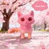 QINGMIAO 3D Printed Cat, Articulated Black Cat Toys for Adults, 3D Print Animals Fidget Toys Decor for Stress Relief, 3D Printing Cute Cat Action Figure Toy (Peach Pink) view 3