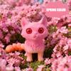 QINGMIAO 3D Printed Cat, Articulated Black Cat Toys for Adults, 3D Print Animals Fidget Toys Decor for Stress Relief, 3D Printing Cute Cat Action Figure Toy (Peach Pink) view 4