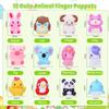 12 Pack Prefilled Easter Eggs With Toys, Mini Animal Finger Puppets Easter Egg Fillers, Easter Basket Stuffers for Kids and Toddlers, Easter Party Favors, Classroom Prizes view 2