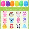 12 Pack Prefilled Easter Eggs With Toys, Mini Animal Finger Puppets Easter Egg Fillers, Easter Basket Stuffers for Kids and Toddlers, Easter Party Favors, Classroom Prizes view 4