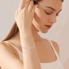 Bow Bracelet Silver Bracelet for Women Elegant Bracelets Fashion Bowknot Bracelets Jewellery Gift for Girlfriend, Wife, Sister, Wedding, Christmas (Sliver) view 2