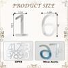 10PCS Small Sliver Acrylic Birthday Cake Number Toppers Set, 0-9 Mirror Numbers Cupcake Decorations, Party Supplies for Birthday Wedding Anniversary view 4