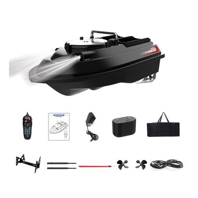 OBIOCKIDAY V066 RC Bait Boat GPS, High-Speed Brushless Remote Control Fishing Bait Boat Model with 4 Fishing Zones/200 Waypoints/One-Key Return/LED Llight, Gift for Fishing Enthusiasts