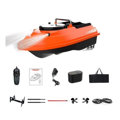 OBIOCKIDAY V066 RC Bait Boat for Surf Fishing, 18000mAh High-Efficiency High-Speed Brushless Remote Control Fishing Bait Boat Model with LED Light, Birthday Gift for Enthusiasts