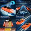 OBIOCKIDAY V066 RC Bait Boat for Surf Fishing, 18000mAh High-Efficiency High-Speed Brushless Remote Control Fishing Bait Boat Model with LED Light, Birthday Gift for Enthusiasts view 3
