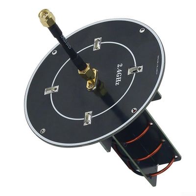 2.4GHz 13dBi Directional Spiral Antenna with 50ohm Impedance and RP-SMA-J Connector for FPV Video Transmission