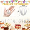 10 Pcs Acrylic Number Cake Toppers for Birthday Party Wedding Anniversary, 0-9 Number Cupcake Decoration Sets for Birthday Cake Toppers Wedding Baby Shower(Sliver) view 4