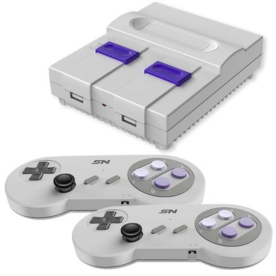 16Bit Retro Video Game Console 4K TV HDMI-Compatible Game System Plug and Play 8bit Game Machine Built in 2000+ Classic Games with Dual Gamepad for Birthday, Christmas & New Year Gift