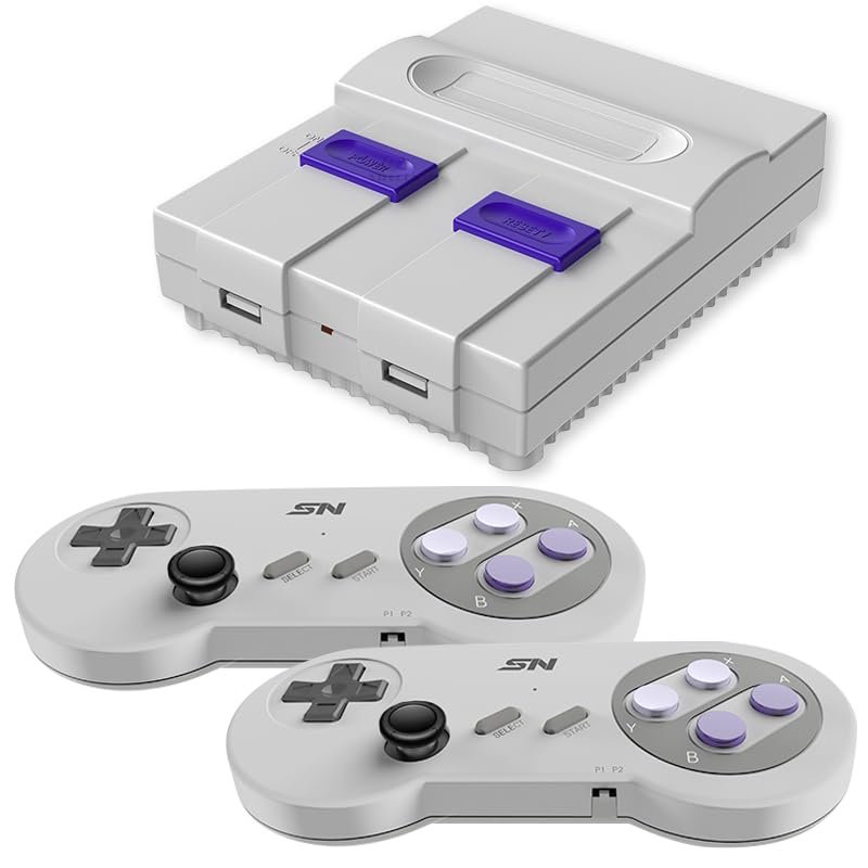16Bit Retro Video Game Console 4K TV HDMI-Compatible Game System Plug and Play 8bit Game Machine Built in 2000+ Classic Games with Dual Gamepad for Birthday, Christmas & New Year Gift