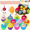 12 Pack Prefilled Easter Eggs With Toys, Monster Plush Keychains for Kids, Non Candy Easter Basket Stuffers, Egg Hunt Party Favors, Classroom Prizes, Goodie Bag Fillers view 2