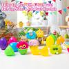 12 Pack Prefilled Easter Eggs With Toys, Monster Plush Keychains for Kids, Non Candy Easter Basket Stuffers, Egg Hunt Party Favors, Classroom Prizes, Goodie Bag Fillers view 3